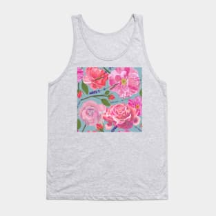 Roses in pink Tank Top